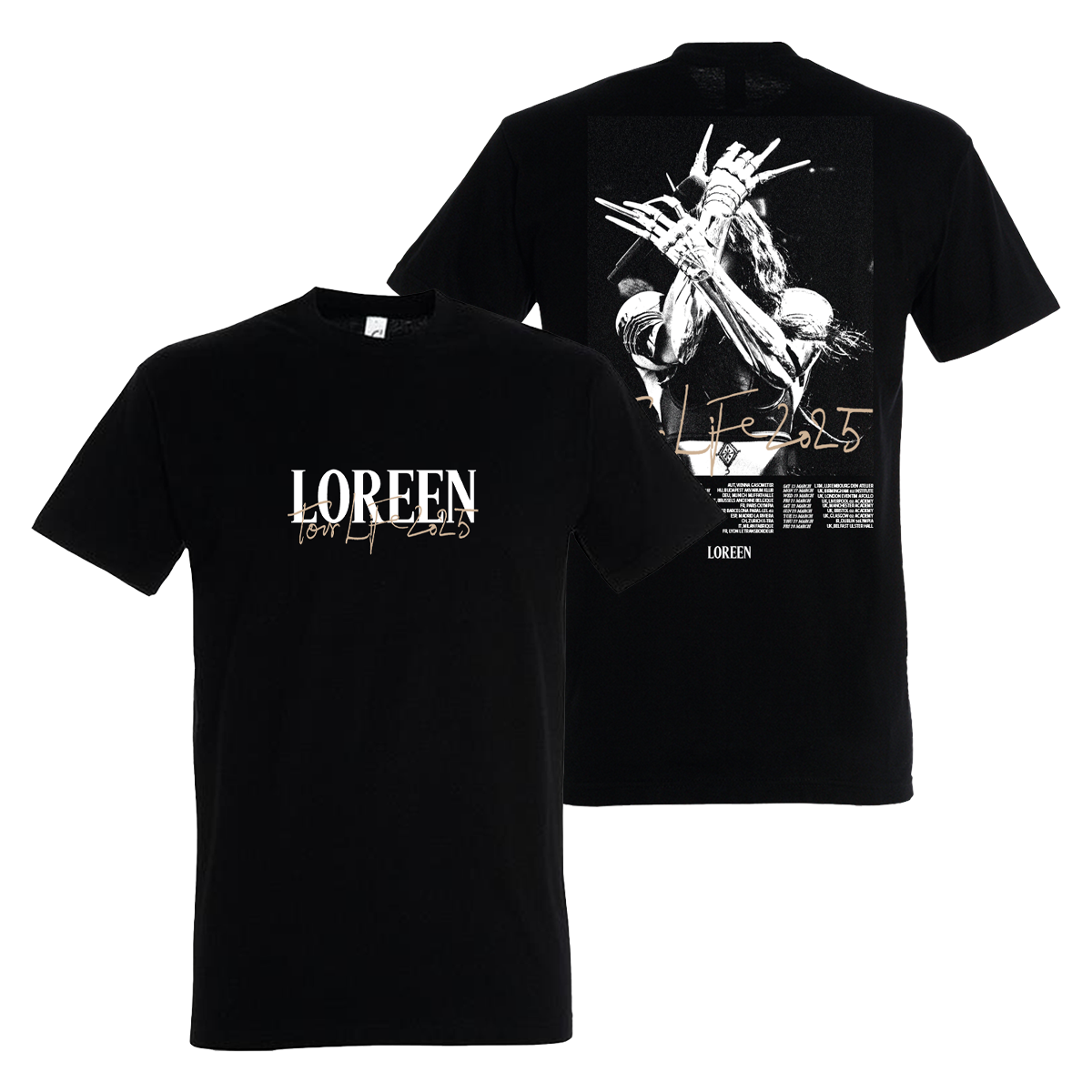 2025 TOUR TEE (BLACK) 2XL only