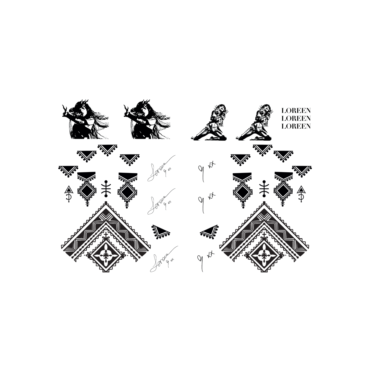 LOREEN TEMPORARY TATTOOS