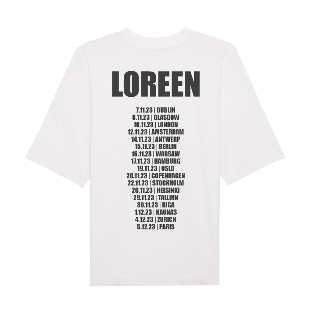 LOREEN 2023 WHITE EU TOUR T-SHIRT