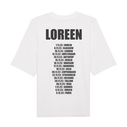 LOREEN 2023 WHITE EU TOUR T-SHIRT