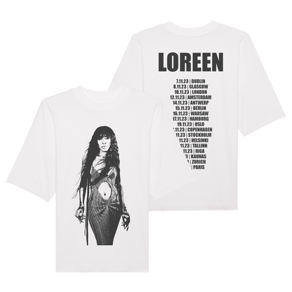 LOREEN 2023 WHITE EU TOUR T-SHIRT